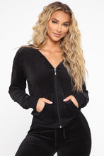 Load image into Gallery viewer, The Original Trendsetter Velour Set - Black