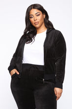 Load image into Gallery viewer, The Original Trendsetter Velour Set - Black