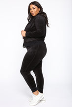 Load image into Gallery viewer, The Original Trendsetter Velour Set - Black