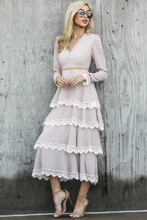 Load image into Gallery viewer, Swept Me Up Ivory Blush Dress