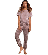 Load image into Gallery viewer, Charming Elastic Waist Pajamas Tie Dye Paint Girl's High Grade Set
