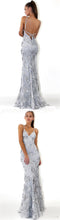 Load image into Gallery viewer, Charming Silver Sparkly Mermaid Popular Newest Prom Dresses