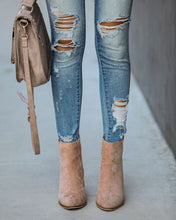 Load image into Gallery viewer, Curb Appeal Faux Suede Heeled Bootie - Taupe