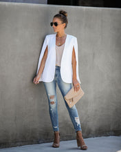 Load image into Gallery viewer, In The Works Pocketed Cape Jacket - Off White