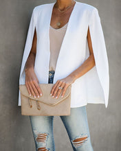 Load image into Gallery viewer, In The Works Pocketed Cape Jacket - Off White