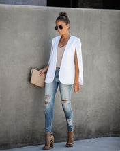 Load image into Gallery viewer, In The Works Pocketed Cape Jacket - Off White