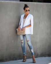 Load image into Gallery viewer, In The Works Pocketed Cape Jacket - Off White