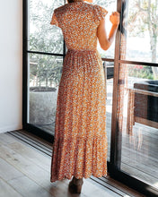 Load image into Gallery viewer, Sun’s Warmth High Low Pocketed Tie Maxi Dress