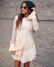 Load image into Gallery viewer, PREORDER - Match Made In Heaven Lace Pleated Ruffle Dress