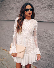 Load image into Gallery viewer, PREORDER - Match Made In Heaven Lace Pleated Ruffle Dress