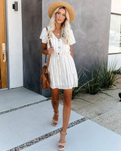 Load image into Gallery viewer, Kick The Dust Striped Ruffle Dress