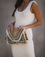 Load image into Gallery viewer, PREORDER - Desert Moon Cotton Ribbed Midi Dress - Oatmeal