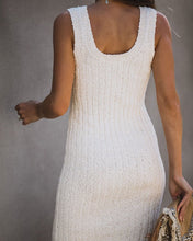 Load image into Gallery viewer, PREORDER - Desert Moon Cotton Ribbed Midi Dress - Oatmeal