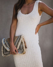 Load image into Gallery viewer, PREORDER - Desert Moon Cotton Ribbed Midi Dress - Oatmeal
