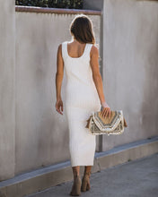 Load image into Gallery viewer, PREORDER - Desert Moon Cotton Ribbed Midi Dress - Oatmeal