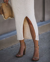 Load image into Gallery viewer, PREORDER - Desert Moon Cotton Ribbed Midi Dress - Oatmeal