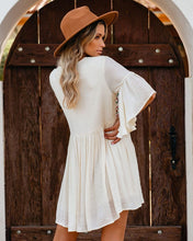 Load image into Gallery viewer, Boho Soul Embroidered Dress - Natural