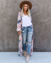Load image into Gallery viewer, Quaint Clouds Tie Dye Duster Kimono - FINAL SALE