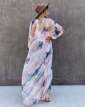 Load image into Gallery viewer, Quaint Clouds Tie Dye Duster Kimono - FINAL SALE