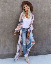 Load image into Gallery viewer, Quaint Clouds Tie Dye Duster Kimono - FINAL SALE