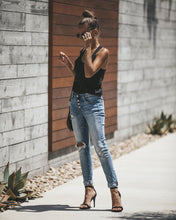 Load image into Gallery viewer, Liberation Distressed Girlfriend Skinny