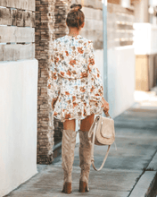 Load image into Gallery viewer, Vienne Floral Adjustable Balloon Sleeve Dress