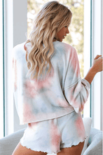 Load image into Gallery viewer, Womens Long Sleeve of 2 Piece Short Pajamas Set Nightwear Sleepwear Loungewear-Orange