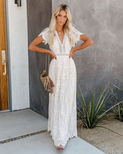 Load image into Gallery viewer, Fill Your Heart Lace Maxi Dress - Cream