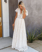 Load image into Gallery viewer, Fill Your Heart Lace Maxi Dress - Cream
