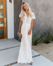Load image into Gallery viewer, Fill Your Heart Lace Maxi Dress - Cream