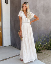 Load image into Gallery viewer, Fill Your Heart Lace Maxi Dress - Cream