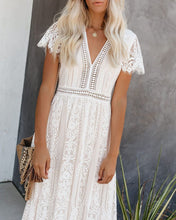 Load image into Gallery viewer, Fill Your Heart Lace Maxi Dress - Cream