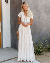Load image into Gallery viewer, Fill Your Heart Lace Maxi Dress - Cream