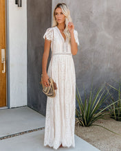 Load image into Gallery viewer, Fill Your Heart Lace Maxi Dress - Cream