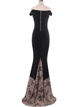 Load image into Gallery viewer, Off Shoulder Hot Drilling Cocktail Dress