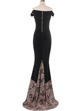 Load image into Gallery viewer, Off Shoulder Hot Drilling Cocktail Dress