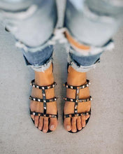 Load image into Gallery viewer, Broderick Studded Sandal - Black