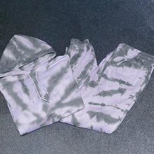 Load image into Gallery viewer, Hoodie Tie Dye Top And Drawstring Lounge Pants Set