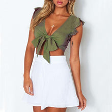 Load image into Gallery viewer, Front-tie Crop Top