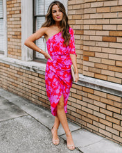 Load image into Gallery viewer, Addicted To Love One Shoulder Midi Dress