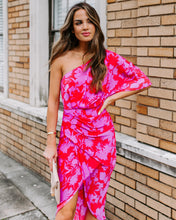 Load image into Gallery viewer, Addicted To Love One Shoulder Midi Dress