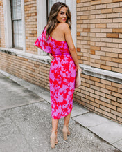 Load image into Gallery viewer, Addicted To Love One Shoulder Midi Dress
