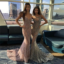 Load image into Gallery viewer, Sequined Mermaid Gown Party Prom Dress