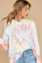 Load image into Gallery viewer, Retro Fantasy Daybreak Spiral Tie Dye Hoodie