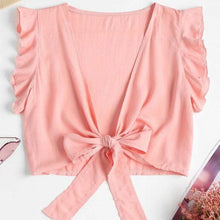 Load image into Gallery viewer, Front-tie Crop Top