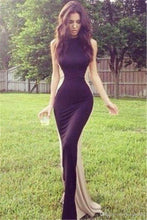 Load image into Gallery viewer, Elegant patchwork hip package women maxi dress