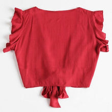 Load image into Gallery viewer, Front-tie Crop Top