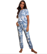 Load image into Gallery viewer, Charming Elastic Waist Pajamas Tie Dye Paint Girl's High Grade Set