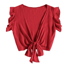 Load image into Gallery viewer, Front-tie Crop Top