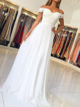 Load image into Gallery viewer, Chiffon Long Prom Dress With Beading Appliqued